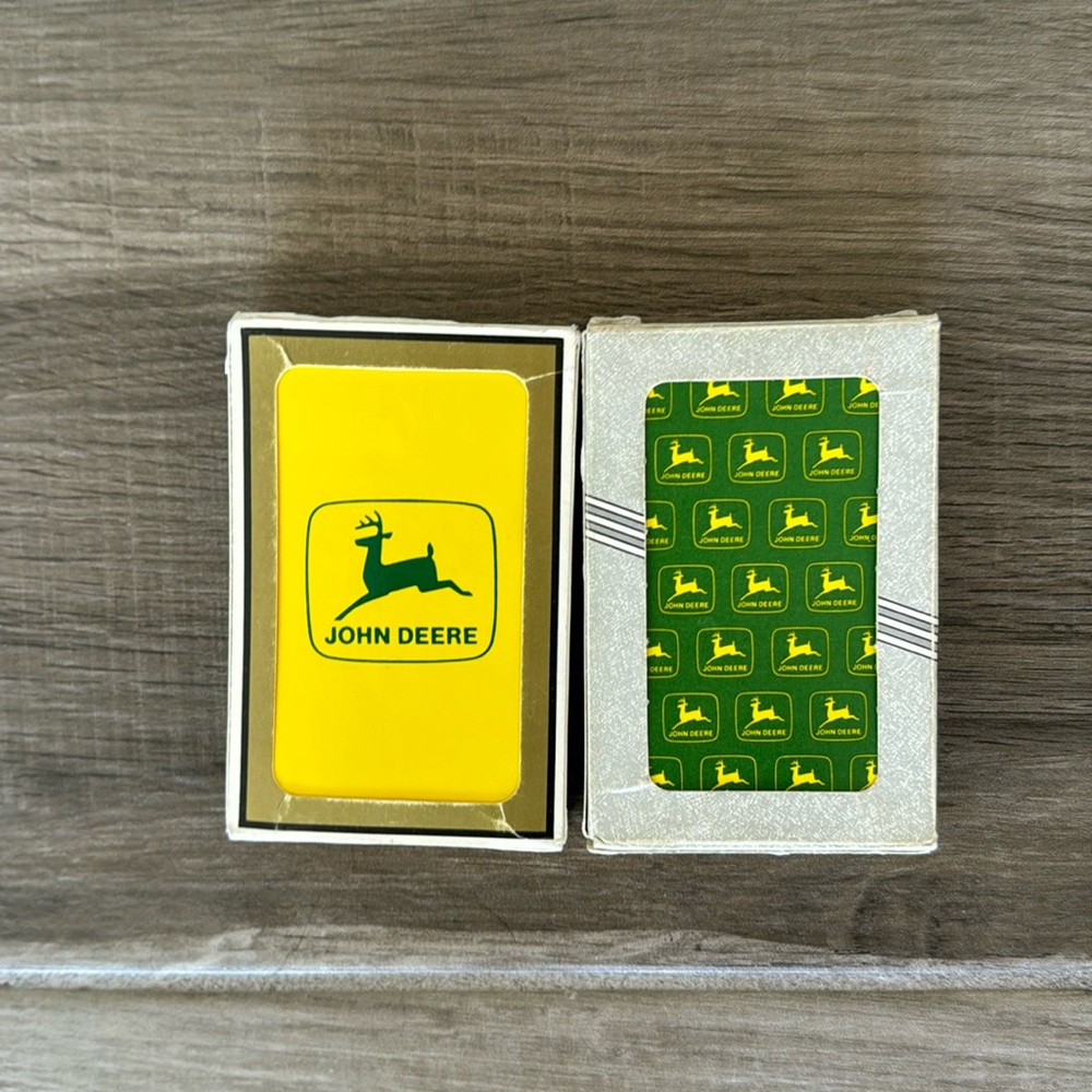 Lot of 2 John Deere playing cards